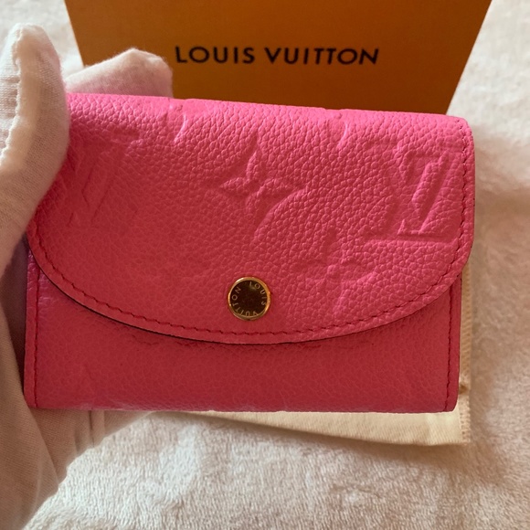 BRAND NEW ROSE LOLLIPOP ROSALIE EMPREINTE COIN PURSE / WALLET - M82485 - Picture 14 of 16